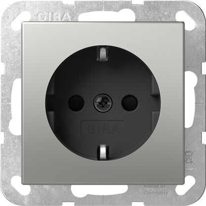 GIRA - SCHUKO-Steckd. SH o.Kr. SRK System 55 Edelstahl