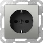 GIRA - SCHUKO-Steckd. SH o.Kr. SRK System 55 Edelstahl
