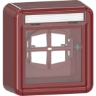 GIRA - Abd. BSF + Glasscheibe WG AP Rot