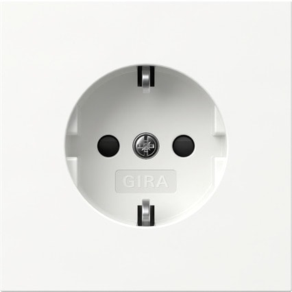 GIRA - SCHUKO-Steckd. SH Flächenschalter Reinweiß
