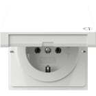 GIRA - SCHUKO-Steckd. KD Flächenschalter Reinweiß