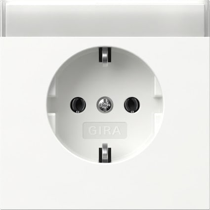 GIRA - SCHUKO-Steckd. BSF Flächenschalter Reinweiß