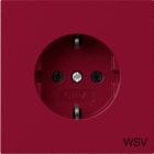 GIRA - SCHUKO-Steckd. WSV Flächenschalter Rot