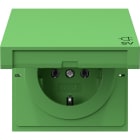 GIRA - SCHUKO-Steckd. KD SV Flächenschalter Grün