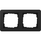 GIRA - Abdeckrahmen 2f Gira E1 Schwarz m