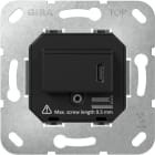 GIRA - USB-Spannungsvers. PD Typ C Einsatz Schwarz