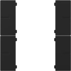 GIRA - Wippenset 2f Tastsens.4.55 Plus  Schwarz m
