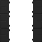 GIRA - Wippenset 3f Tastsens.4.55 Plus Schwarz m