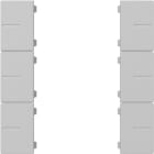 GIRA - Wippenset 3f Tastsens.4.55 Plus  Grau m
