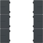 GIRA - Wippenset 3f Tastsens.4.55 Plus  Anthrazit