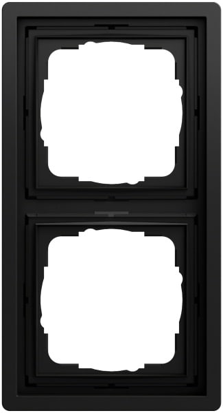 GIRA - Abdeckrahmen 2f Gira F100 Schwarz m(lack.)