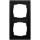 GIRA - Abdeckrahmen 2f Gira F100 Schwarz m(lack.)