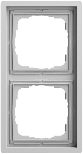 GIRA - Abdeckrahmen 2f Gira F100 Grau m(lack.)