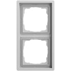 GIRA - Abdeckrahmen 2f Gira F100 Grau m(lack.)