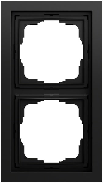 GIRA - Abdeckrahmen 2f Gira F200 Schwarz m(lack.)