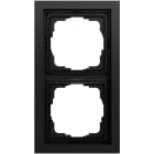 GIRA - Abdeckrahmen 2f flach Gira F200 Schwarz m(lack.)