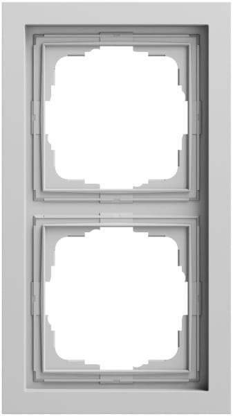 GIRA - Abdeckrahmen 2f Gira F200 Grau m(lack.)