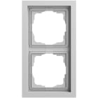 GIRA - Abdeckrahmen 2f Gira F200 Grau m(lack.)