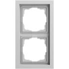 GIRA - Abdeckrahmen 2f flach Gira F200 Grau m(lack.)