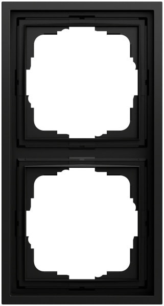 GIRA - Abdeckrahmen 2f Gira F300 Schwarz m(lack.)