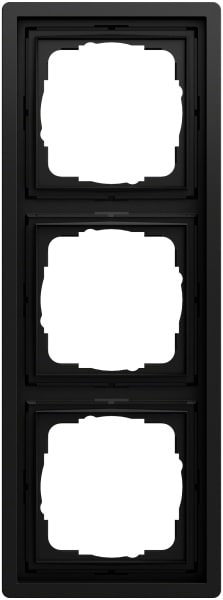 GIRA - Abdeckrahmen 3f Gira F100 Schwarz m(lack.)