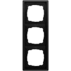 GIRA - Abdeckrahmen 3f Gira F100 Schwarz m(lack.)