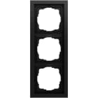 GIRA - Abdeckrahmen 3f flach Gira F200 Schwarz m(lack.)