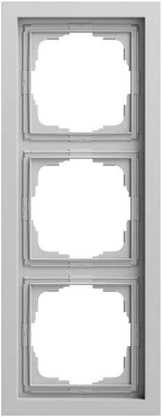 GIRA - Abdeckrahmen 3f Gira F200 Grau m(lack.)