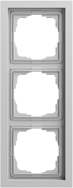 GIRA - Abdeckrahmen 3f flach Gira F200 Grau m(lack.)