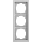 GIRA - Abdeckrahmen 3f flach Gira F200 Grau m(lack.)
