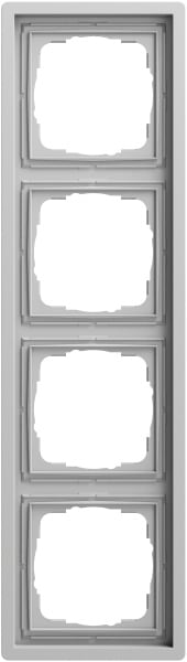 GIRA - Abdeckrahmen 4f Gira F100 Grau m(lack.)