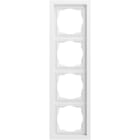GIRA - Abdeckrahmen 4f flach Gira F200 Reinweiß m(lack.)