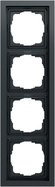 GIRA - Abdeckrahmen 4f flach Gira F200 Anthrazit(lack.)