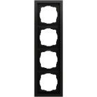 GIRA - Abdeckrahmen 4f Gira F200 Schwarz m(lack.)