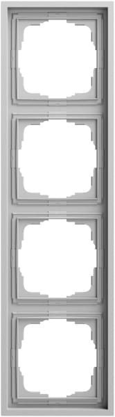GIRA - Abdeckrahmen 4f Gira F300 Grau m(lack.)