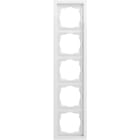 GIRA - Abdeckrahmen 5f Gira F200 Reinweiß