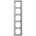 GIRA - Abdeckrahmen 5f Gira F200 Grau m(lack.)