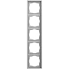 GIRA - Abdeckrahmen 5f Gira F300 Grau m(lack.)