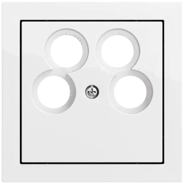 GIRA - Zentralpl. 4f System 70 Reinweiß