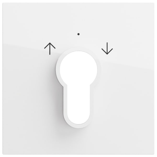 GIRA - Abd. Schlüsselschalter/-taster System 70 Reinweiß