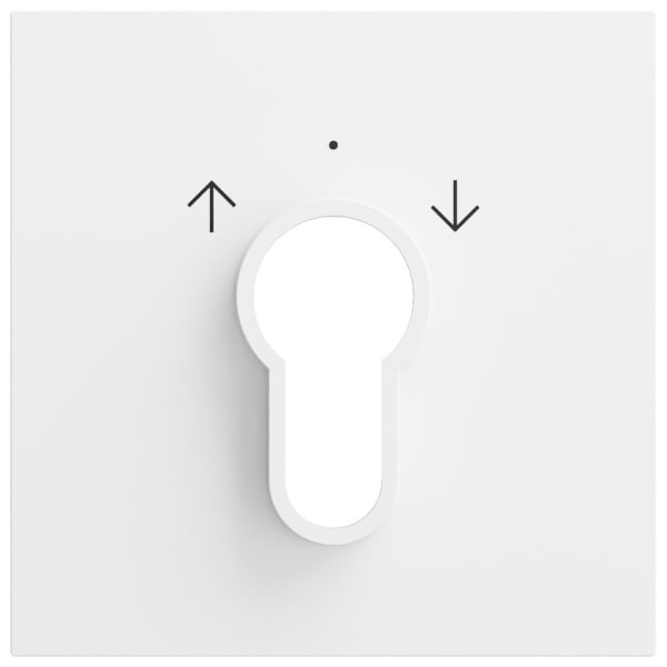 GIRA - Abd. Schlüsselschalter/-taster System 70 Reinweiß m(lack.)