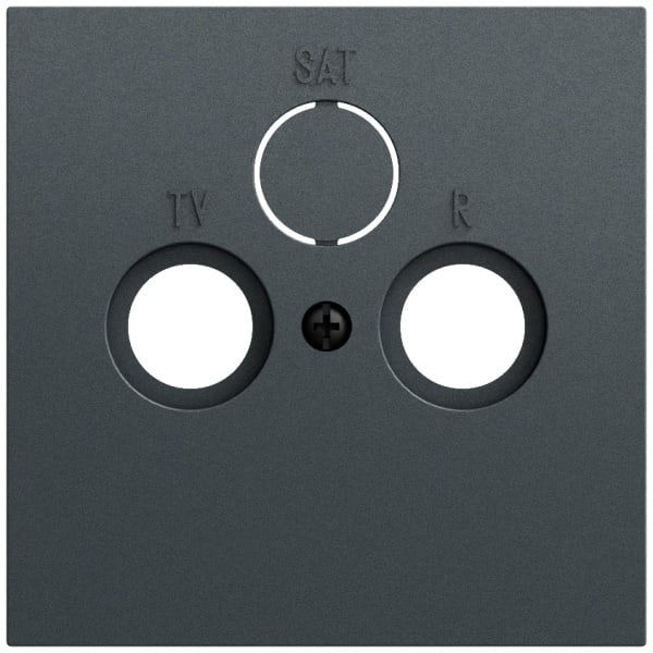 GIRA - Abd. Koaxial-Antennensteckd. System 70 Anthrazit(lack.)