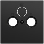 GIRA - Abd. Koaxial-Antennensteckd. System 70 Schwarz m(lack.)