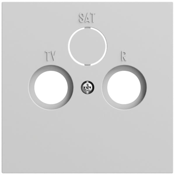 GIRA - Abd. Koaxial-Antennensteckd. System 70 Grau m(lack.)