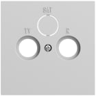 GIRA - Abd. Koaxial-Antennensteckd. System 70 Grau m(lack.)