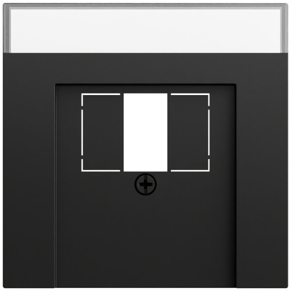 GIRA - Abd. BSF TAE USB System 70 Schwarz m(lack.)