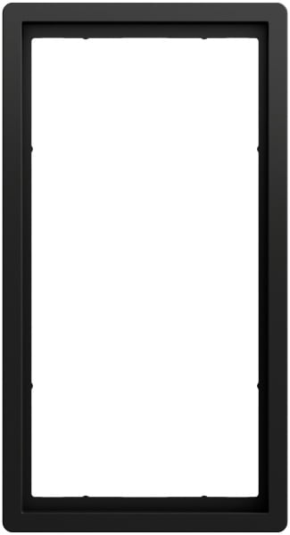 GIRA - Abdeckrahmen 2f o.M. Gira F100 Schwarz m(lack.)