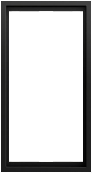 GIRA - Abdeckrahmen 2f o.M. Gira F300 Schwarz m(lack.)