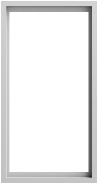 GIRA - Abdeckrahmen 2f o.M. Gira F300 Grau m(lack.)
