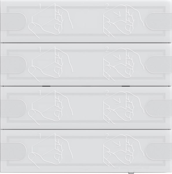 GIRA - Tastsens.4.95 Komfort 4f OneKNX  Weiß